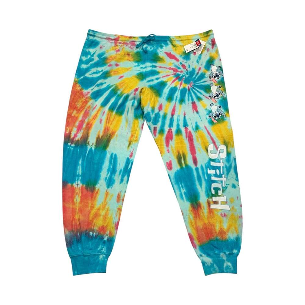 Disney Lilo & Stitch Tie-Dye Fleece Jogger Pajama Pants